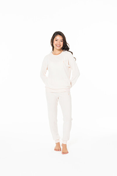 U.S. Polo Assn. Γυναικείο κοστούμι με λεπτομέρεια σε ρίγες και ελαστικό τελεί...