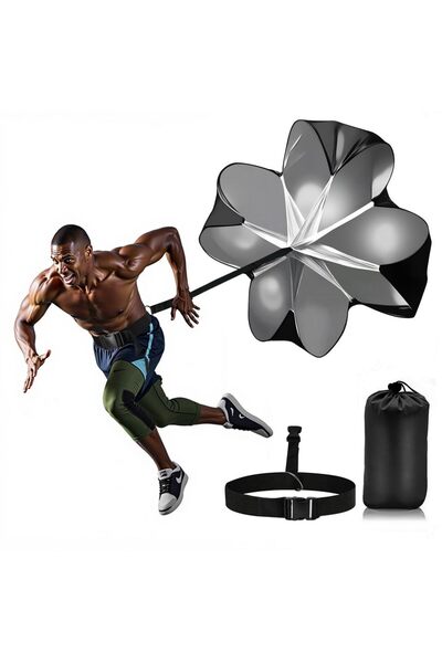 Choice حزام أسود بإبزيم، سرعة، مظلة، رشاقة، تدريب سرعة، مظلة، كرة قدم، كرة قد...