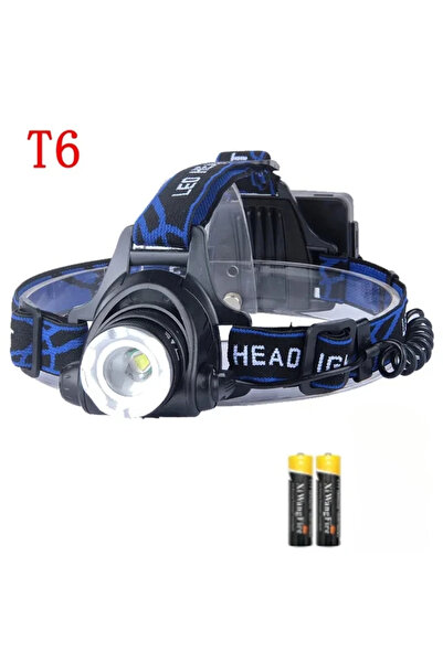 Choice مصباح أمامي LED T6 بدون بطارية، مزود بمستشعر، كشاف بثلاثة أوضاع إضاءة،...