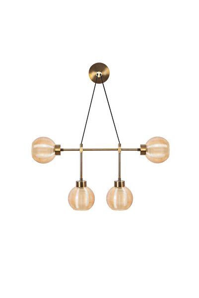 AmberLED Stylish Glass 4-Piece Sconce Set, Antique Style, E27 Compatible for ...