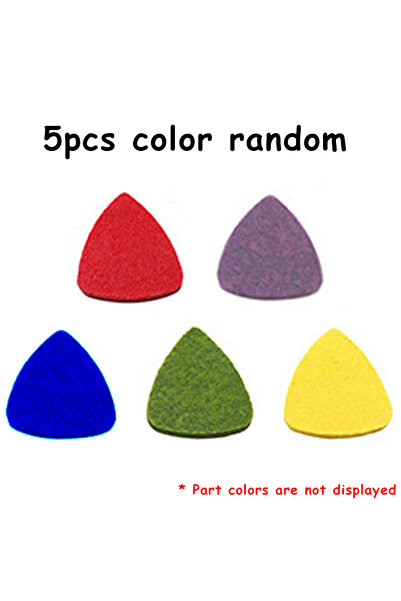 Choice 5pcs 5pcs 3cm Color Felt Picks Durable Heart Shaped Picks for Guitar U...