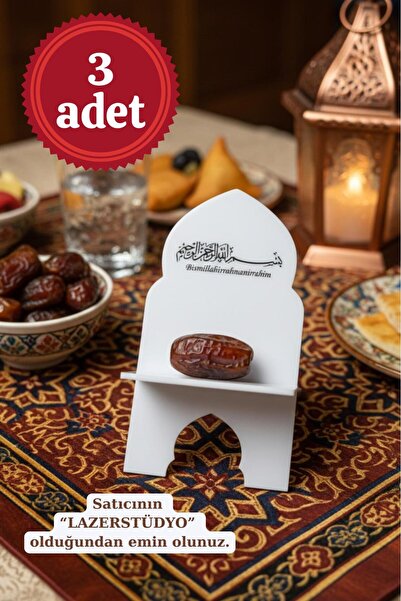 Lazerstüdyo Ramazan Lokumluk ikramlık Hurmalık Mini Rahle