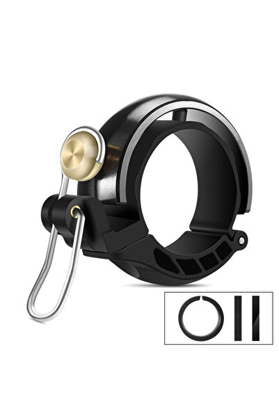 Choice جرس دراجة أسود (Summer6) بتصميم كلاسيكي أنيق وصوت عالٍ، قابل للطي، منا...