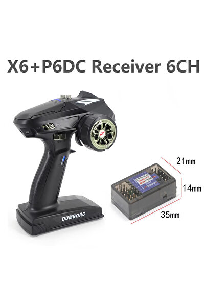 Choice1 جهاز تحكم عن بعد X6 مع P6DC DumboRC 2.4G X6 6CH X4 4CH مع وحدات P6F/P...