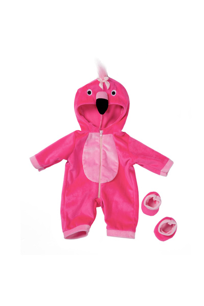 Choice طقم ملابس دمية فلامنجو، مقاس 16-18 بوصة/40-45 سم، طقم هودي لطيف على شك...