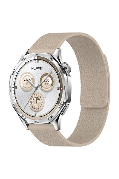 bbtech سوار مغناطيسي بمظهر جلدي مقاس 20 مم متوافق مع ساعة هواوي Gt/Gt2/Gt3/Gt...