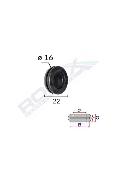 ROMİX Capac Cauciuc Inchis Universal Diametru 16Mm Set 5 Buc