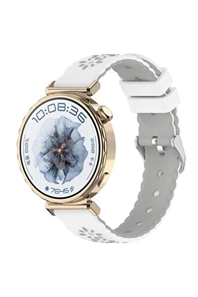 redmud teknoloji Huawei Watch Gt6 / Gt4 / Gt5 41 mm Compatible 18 mm Flower P...