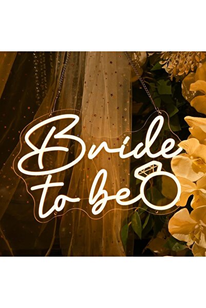 Slasa لافتة نيون "عروس المستقبل" - 40×26 سم، إضاءة LED بيضاء دافئة، قابلة للت...