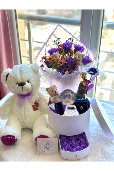 Ahsen Collection Harika soft mor