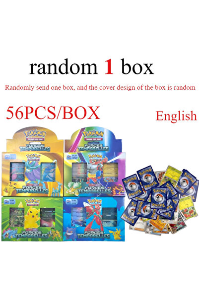 Choice 1box-56pcs 56pcs/box Pokemon Collection Cards Edition Flash Cards Char...