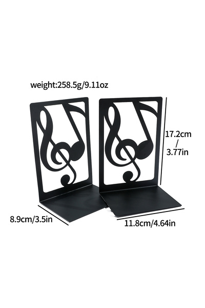 Choice B320 قطعتان من مساند الكتب الفنية، مساند كتب حديدية مجوفة بتصميم أدبي،...