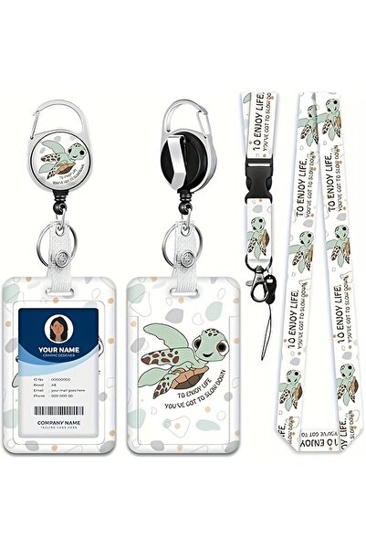 Choice Lanyard with ID Holder Clip,Retractable Keychain Badge Reel Heavy Duty...