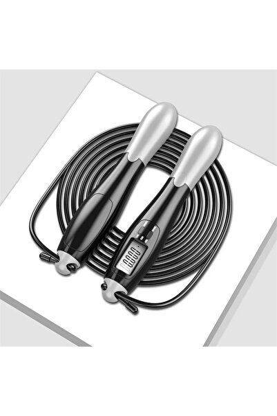 Choice Wire rope grey Smart Digital Jump Rope with LCD Counter, Cordless Adju...