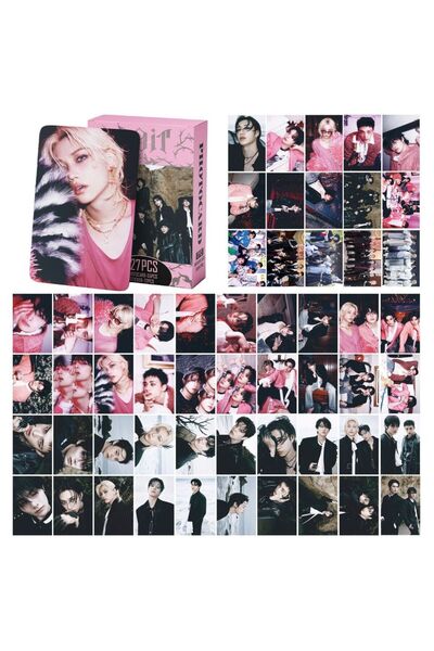 Choice SK-B4 127 ستراي كيدز، 55 بطاقة، 72 ملصقًا صغيرًا، بطاقة لومو صغيرة، مل...