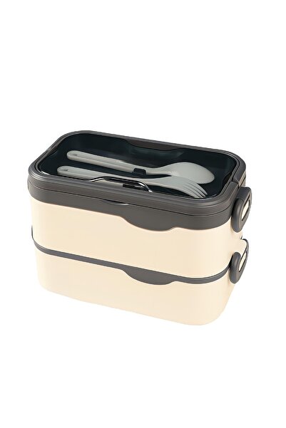 Noki Double Layer 1350 ml Lunch Box Stainless Steel Leakproof Food Container ...