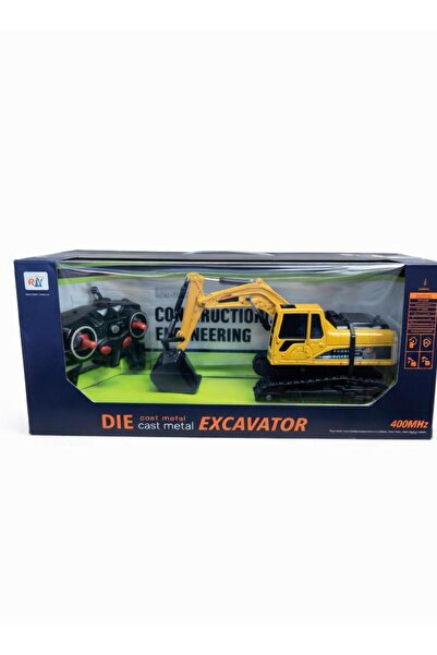 NASYONEL TOYS Uzaktan Kumandalı Metal Ekskavatör | Die-Cast Kepçe İnşaat Arac...