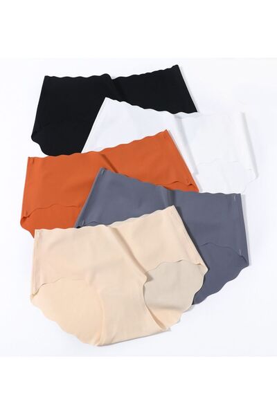 Zeemey Women's Underwear Set of 5 Seamless Breathable Bikini