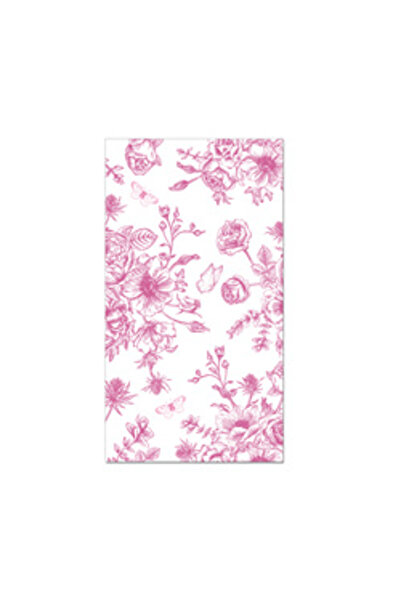 Choice CZJ048-20 قطعة، 20 قطعة مناديل ورقية مزخرفة بالزهور، وردية اللون، للاس...