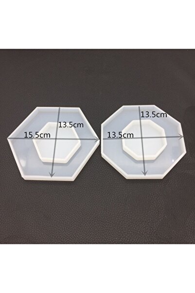 Choice 01 DIY Crystal Resin Casting Large Hexagonal Display Stand Mould High-...
