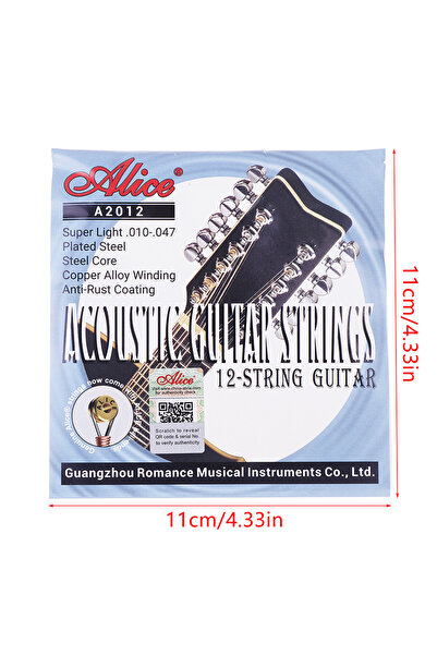 Choice one size 1 Set 12 Guitarrra Strings A2012 12 Strings Acoustic Guitar S...