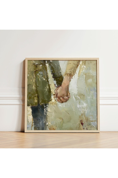 Tuba Decor Τετράγωνος πίνακας με ξύλινο πλαίσιο εσύ και εγώ