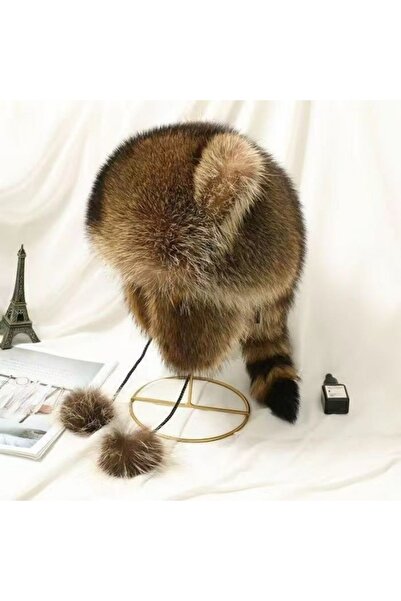 Choice Adult Winter Raccoon Parent-Child Hats - Ear-Covering Kids' Warm Caps ...