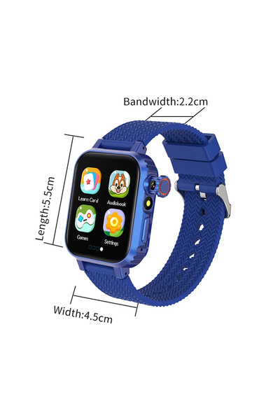 Choice ساعة ذكية زرقاء للأطفال من عمر 3 إلى 14 سنة، 24 لعبة، شاشة لمس عالية ا...