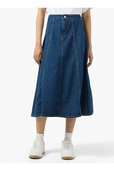 Ginger Maxi Line Denim Skirt