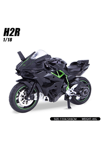 Choice دراجة نارية سوداء بمقياس 1:18 من سبيكة H2R، لعبة معدنية مصبوبة، مركبة ...