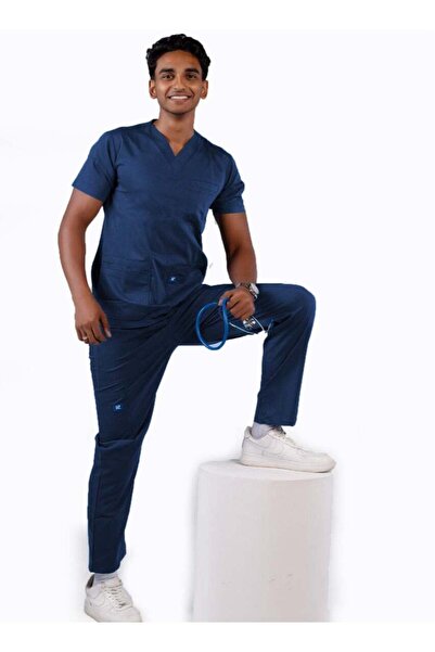 RZ Medical Scrub for Men in Petroleum Color