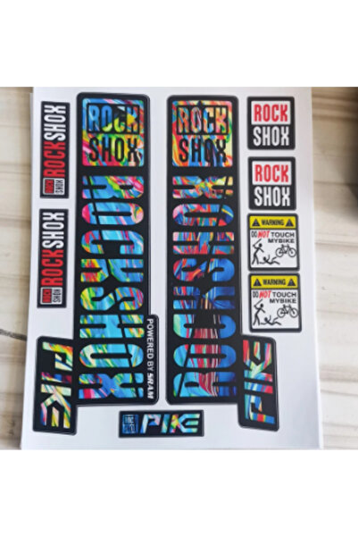 Choice3 rainbow1set 1set SRAM Pike MTB Fork Stickers Waterproof Color Changin...