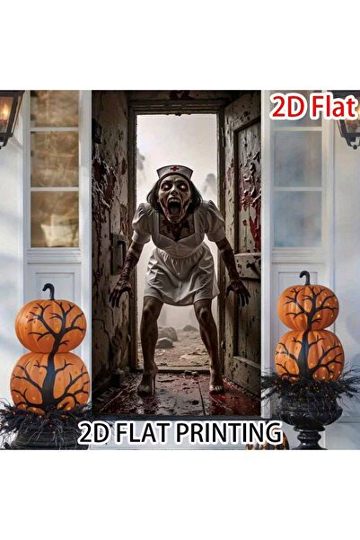 Choice 90X180cm MULTI 2D door banner, 1pc large horror door banner - Zombie N...