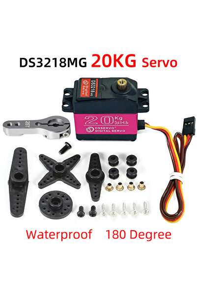 Choice DS3218MG 180 Waterproof Servo DS3218 20KG/0.14sec Metal Gear Digital S...
