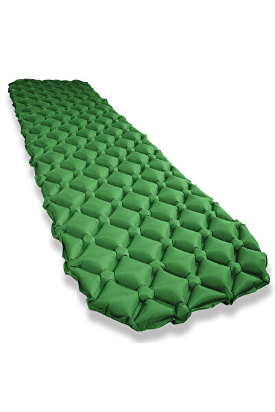 Choice مرتبة نوم تخييم خضراء عسكرية، فردية، ذاتية النفخ، لا تحتاج إلى مضخة، س...