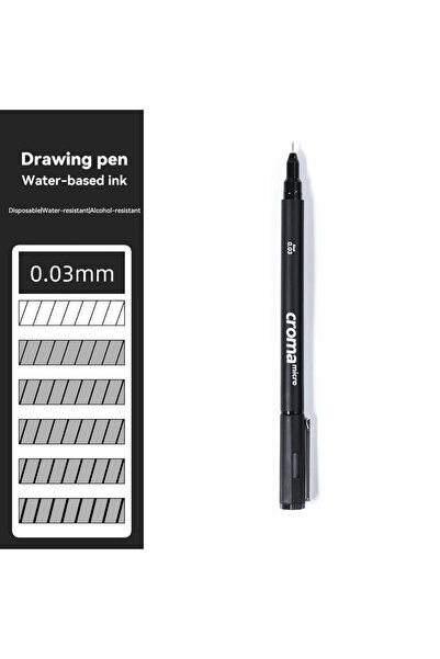 Choice 1Pc 0.03 black Micron Liner Fineliner Pen 0.05 0.03 0.1 0.5 Brush Tip ...