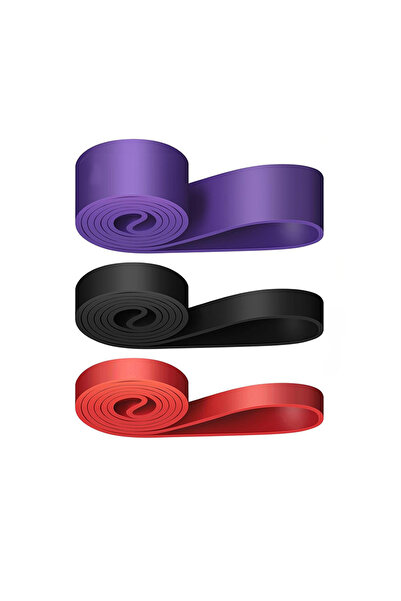 Choice 1purple 1black 1red Resistance Bands Set 4 Levels Exercise Bands For M...