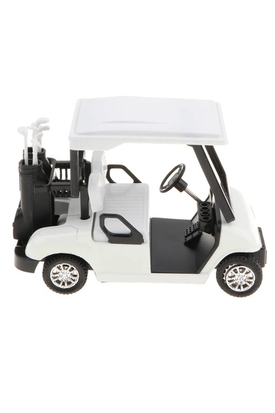 Choice white 1:20 Scale Mini Alloy Pull Back Golf Cart with Club Diecast Mode...