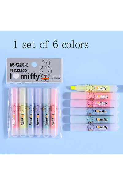Choice 1pcs M&G Highlighter Marker Angled Tip Design Candy-Colored Highlighte...