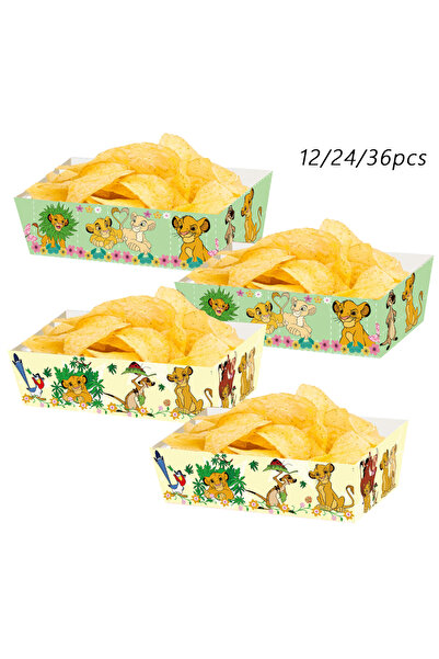 Choice MINISO 12pcs 12.2x8.5x4.5cm Snack trays Disney The Lion King Disposabl...