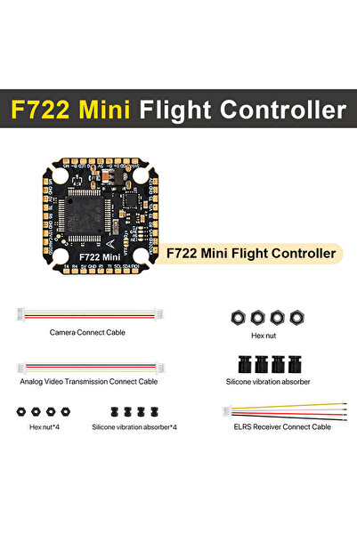 Choice وحدة تحكم الطيران F722 mini Flight Stack F722 Mini Flight Control 60A ...