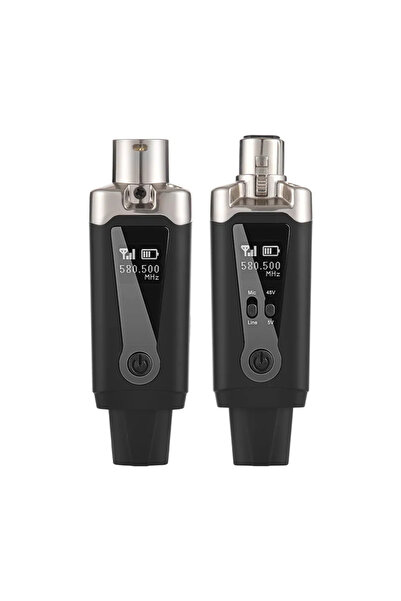 Choice black Microphone Wireless Xlr Transmitter and Receiver UHF Wireless Mi...