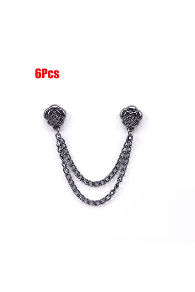 Choice4 6Pcs Black 2/6Pcs Sliver Magnetic Adjustable Trouser Legs Clips For P...