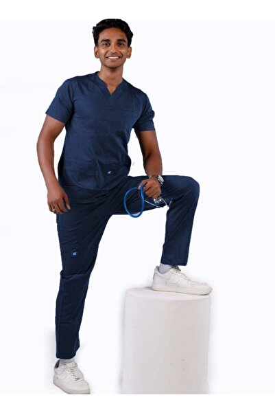 RZ Medical Scrub for Men in Navy Blue