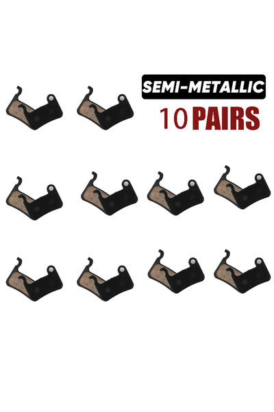 Choice ١٠ أزواج من وسادات فرامل قرصية من الراتنج من TESNO لـ SHIMANO A01S، وس...