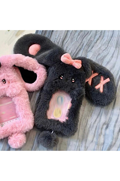 Choice B 1PCS Plush Photocard Holder Cute Cartoon Animal Design Soft ID Prote...