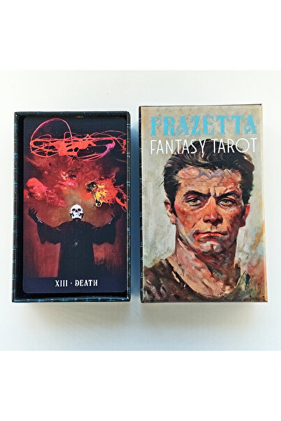 Choice DEEP BLUE Frazetta Fantasy Tarot in Rigid Box 80 Pcs Cards Dedicated T...