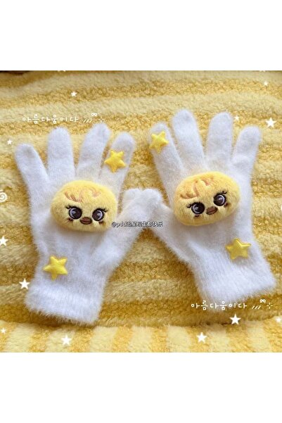 Choice أحدث قفازات الشتاء الدافئة والدمى اللطيفة والإكسسوارات ذات الطابع النج...