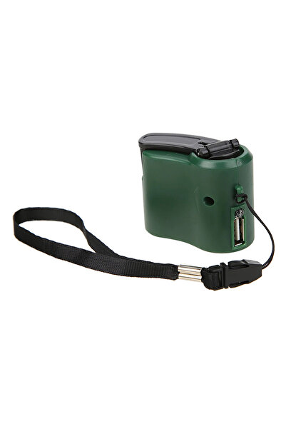 Choice شاحن طوارئ خارجي يعمل باليد، مزود بدينامو، 5.5 فولت، شاحن سفر، مناسب ل...