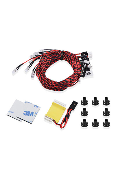 Choice طقم إضاءة LED مكون من 8 مصابيح، مع جهاز تحكم عن بعد، وامض، ساطع، نظام ...